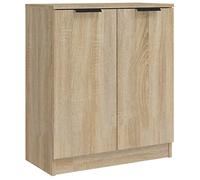 vidaXL Aparador Armario Auxiliar Alacena Mesa Consola Entrada Pasillo Vestíbulo Recibidor Mueble de Madera Contrachapada Roble Sonoma 60x30x70 cm