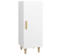 vidaXL Aparador Armario Auxiliar Alacena Mesa Consola Entrada Pasillo Vestíbulo Recibidor Mueble de Madera Contrachapada Blanco 34,5x34x90 cm