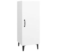 vidaXL Aparador Armario Auxiliar Alacena Mesa Consola Entrada Pasillo Vestíbulo Recibidor Mueble de Madera Contrachapada Blanco 34,5x34x90 cm