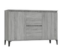 vidaXL Aparador Armario Auxiliar Alacena Mesa Consola Entrada Pasillo Vestíbulo Recibidor Mueble de Madera Contrachapada Gris Sonoma 104x35x70 cm