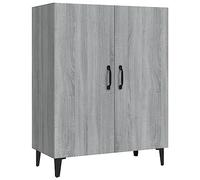 vidaXL Aparador Armario Auxiliar Alacena Mesa Consola Entrada Pasillo Vestíbulo Recibidor Mueble de Madera Contrachapada Gris Sonoma 70x34x90 cm