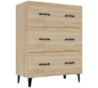 vidaXL Aparador Armario Auxiliar Alacena Mesa Consola Entrada Pasillo Vestíbulo Recibidor Mueble de Madera Contrachapada Roble Sonoma 69,5x34x90 cm