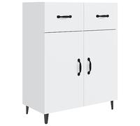 vidaXL Aparador Armario Auxiliar Alacena Mesa Consola Entrada Pasillo Vestíbulo Recibidor Mueble de Madera Contrachapada Blanco 69,5x34x90 cm