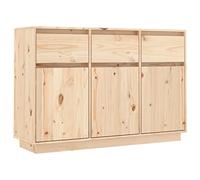 vidaXL Aparador Armario Auxiliar Alacena Mesa Consola Entrada Pasillo Vestíbulo Recibidor Mueble de Madera Maciza de Pino 110x34x75 cm