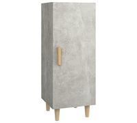 vidaXL Aparador Armario Auxiliar Alacena Mesa Consola Entrada Pasillo Vestíbulo Recibidor Mueble de Madera Contrachapada Gris Hormigón 34,5x34x90 cm