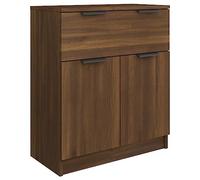 vidaXL Aparador Armario Auxiliar Alacena Mesa Consola Entrada Pasillo Vestíbulo Recibidor Mueble de Madera Contrachapada Roble Marrón 60x30x70 cm
