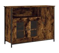 vidaXL Aparador, Armario Auxiliar de Almacenaje, Aparador de Comedor, Mueble para Salón Pasillo Cocina, Madera de Ingeniería Roble Ahumado