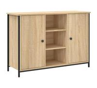 vidaXL Aparador, Armario Auxiliar de Almacenaje, Aparador de Comedor, Mueble para Salón Pasillo Cocina, Madera de Ingeniería Roble Sonoma