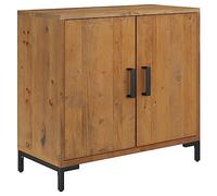 vidaXL Aparador, Armario Auxiliar de Almacenaje, Armario Consola de Teléfono, Cómoda para Dormitorio Salón, Madera Maciza de Pino Marrón