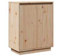 vidaXL Aparador Armario Auxiliar Lateral Alacena Sala de Estar Almacenaje Organizador Salón Dormitorio 60x34x75 cm Madera Maciza de Pino