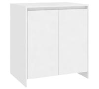 vidaXL Aparador Armario Auxiliar Lateral Alacena Sala de Estar Almacenaje Organizador Salón Dormitorio Mueble de Contrachapada Blanco 70x41x75 cm