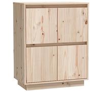 vidaXL Aparador Armario Auxiliar Lateral Alacena Sala de Estar Almacenaje Organizador Salón Dormitorio 60x34x75 cm Madera Maciza de Pino