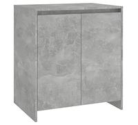 vidaXL Aparador Armario Auxiliar Lateral Alacena Sala de Estar Almacenaje Organizador Salón Dormitorio de Contrachapada Gris Hormigón 70x41x75 cm