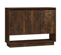 vidaXL Aparador Armario Auxiliar Lateral Alacena Sala de Estar Almacenaje Organizador Salón Mueble de Madera Contrachapada Roble Sonoma 97x31x75 cm