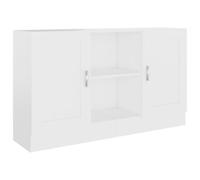 vidaXL Aparador Armario de Almacenamiento Mueble Auxiliar Consola Decoración Alacena Organizador Sala de Estar Salón de Madera Contrachapada Blanco