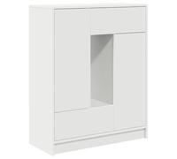 vidaXL Aparador con cajones y Puertas Blanco 73x31x90 cm, Armario de Almacenamiento, Mueble aparador, Mueble de Pasillo, Mueble Buffet