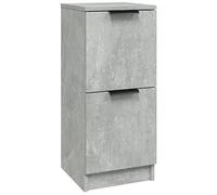 vidaXL Aparador Armario Mueble Salón Sala Almacenaje Flotante Dormitorio Cajón Entrada Estante Doméstico Madera Contrachapada Gris Hormigón