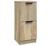 Vidaxl aparador de madera contrachapada roble sonoma 30x30x70 cm