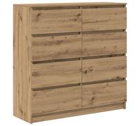 vidaXL Aparador Artisan Roble 100x35x99 cm Madera de ingeniería, Armario de Almacenamiento, Mueble aparador, Mueble de Pasillo, Buffet