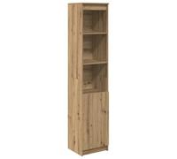 vidaXL Aparador Artisan Roble 37,5x35x180 cm Madera de ingeniería, Armario, Armario Auxiliar, Armario de almacenaje Alto, Armario de almacenaje