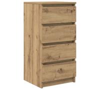 vidaXL Aparador Artisan Roble 37,5x35x76 cm Madera de ingeniería, Armario de almacenaje, Mueble aparador, Mueble de Pasillo, Buffet