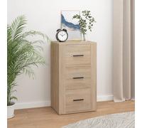 vidaXL Aparador Auxiliar Armario Consola Mueble Almacenamiento Estantería Salón Casa Decoración Madera Contrachapada Color