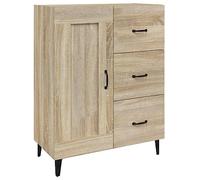 vidaXL Aparador Auxiliar Mueble Almacenamiento Teléfono Salón Sala de Estar en Casa Dormitorio Decoración de Madera Contrachapada Color Roble