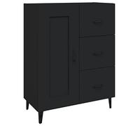 vidaXL Aparador Auxiliar Mueble Almacenamiento Teléfono Salón Sala de Estar en Casa Dormitorio Decoración de Madera Contrachapada Negro