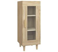 vidaXL Aparador Auxiliar Mueble Almacenamiento Teléfono Salón Sala de Estar en Casa Habitación Decoración Madera Contrachapada Color Roble
