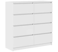 vidaXL Aparador Blanco 100x35x99 cm Madera de ingeniería, Armario de Almacenamiento, Mueble aparador, Mueble de Pasillo, Buffet