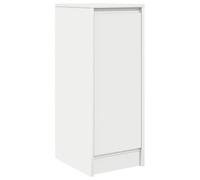 vidaXL Aparador Blanco 29,5x34x76 cm Madera de ingeniería, Armario de almacenaje, Mueble aparador, Mueble de Pasillo, Buffet