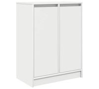 vidaXL Aparador Blanco 57x34x76 cm Madera de ingeniería, Armario de almacenaje, Mueble aparador, Mueble de Pasillo, Buffet