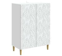 vidaXL Aparador Blanco 66 x 34,5 x 90 cm Madera de ingeniería, Elegante aparador Vintage, Mueble Rectangular de Almacenamiento, práctico Organizador para Sala y Comedor