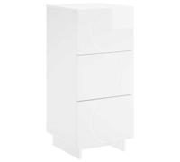vidaXL Aparador Blanco Brillante 33,5 x 34,5 x 75 cm