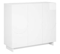 vidaXL Aparador Blanco Brillante 85,5 x 31 x 75 cm