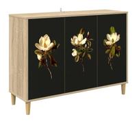 vidaXL Aparador Bremen Sonoma 102 x 33 x 75 cm Madera de ingeniería, Aparador Rectangular Moderno, Unidad de Almacenamiento Elegante para Sala y Comedor, solución Funcional para el hogar
