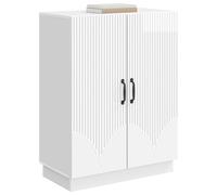 vidaXL Aparador Brillante 66 x 34,5 x 87 cm Madera de Ingeniería, Amplio Almacenamiento, aparador Buffet Elegante, Comedor Moderno, Muebles geniales para el área, versátiles