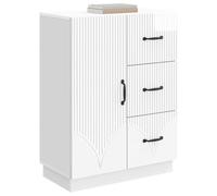 vidaXL Aparador Brillante 66 x 34,5 x 87 cm Madera de Ingeniería, Sala, Mueble de Almacenaje Moderno, Muebles de Comedor, Armario Funcional, Solución Amplia para Organizar
