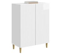 vidaXL Aparador Brillante 66 x 34,5 x 90 cm Madera de Ingeniería, Aparador Vintage, diseño Compacto, Madera Resistente, Mueble Funcional, Organizador para Sala, aprovecha Espacio