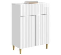 vidaXL Aparador Brillante 66 x 34,5 x 90 cm Madera de Ingeniería, Atractivo aparador, Mueble de Madera Vintage, gabinete Rectangular, solución para el hogar, Organiza tu Comedor