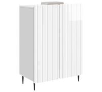 vidaXL Aparador Brillante 66 x 34,5 x 92 cm Madera de Ingeniería, Almacenamiento de Sala, Elegante Vitrina Rectangular, Muebles de Madera, Armario versátil para tu Comedor