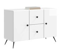 vidaXL Aparador Brillante 89 x 34,5 x 60 cm Madera de Ingeniería, Salón, aparador Rectangular Moderno, Buffet Amplio, Organizador Ajustable, Cabinet versátil, solución estilosa