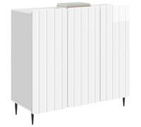 vidaXL Aparador Brillante 89 x 34,5 x 82 cm Madera de Ingeniería, Almacenaje para Sala, aparador Rectangular, Mueble Moderno, Funcional y Que Ahorra Espacio