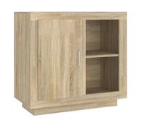 vidaXL Aparador Armario Auxiliar Alacena Mesa Consola Entrada Pasillo Vestíbulo Recibidor Dormitorio Salón Mueble Color Roble Sonoma 80x40x75 cm