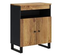Vidaxl aparador con 2 puertas madera maciza de mango 60x33x75 cm