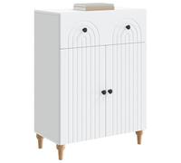 vidaXL Aparador con cajón 66 x 34,5 x 90 cm Madera de Ingeniería, Almacenamiento para Sala, Mueble Rectangular, útil y Moderno, Organizador para el hogar, diseño contemporáneo