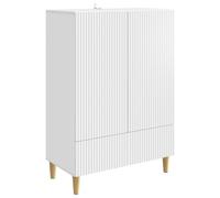vidaXL Aparador con cajón 66 x 34,5 x 95 cm Madera de Ingeniería, Elegante aparador, diseño Moderno, Almacenamiento Funcional, Buffet de Comedor, gabinete versátil, Amplio Espacio