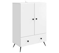 vidaXL Aparador con cajón 66 x 34,5 x 95 cm Madera de Ingeniería, Elegante Mueble de Sala, práctico Buffet para Guardar Cosas, Mueble Moderno para un Toque Sofisticado