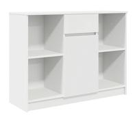 vidaXL Aparador con cajón Blanco 101x35x76 cm Madera de ingeniería, Armario de almacenaje, Mueble aparador, Mueble de Pasillo, Mueble Buffet