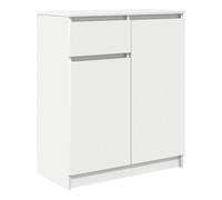 Vidaxl aparador con cajón blanco 71x35x84 cm madera de ingeniería